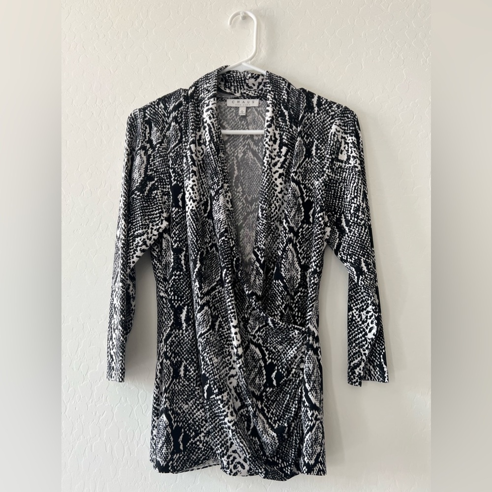 Snakeskin Print Blouse